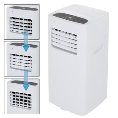 ECD Germany Mobil luftkonditionering 4In1, luftkylare 7000 btu 2kw, tyst, 3