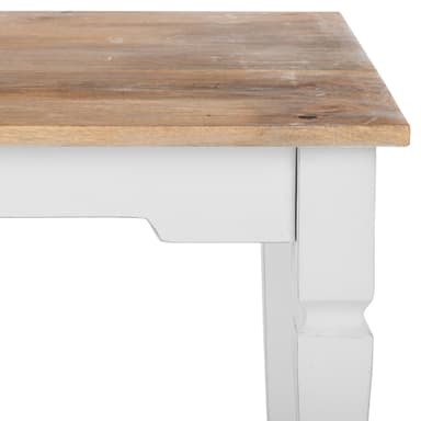 WOMO-DESIGN soffbord Hong Kong 100 x 60 x 40 cm Rektangulär, natur / vit,