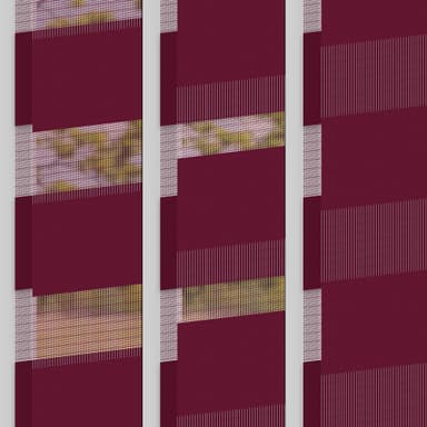 ECD Germany Double rollo-klämfix utan borrning 70 x 230 cm Bordeaux,