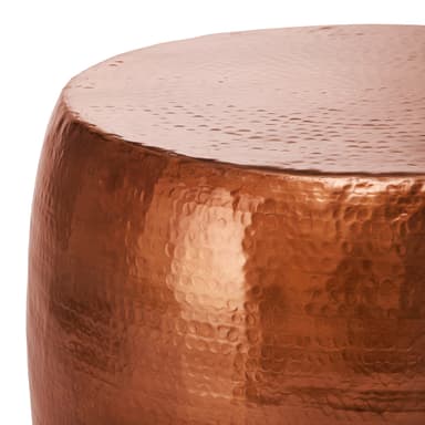 WOMO-DESIGN soffbord vardagsrumsbord soffbord aluminium Ø 53x41 cm koppar
