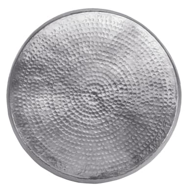 WOMO-DESIGN soffbord vardagsrumsbord soffbord aluminium Ø 53x41 cm silver