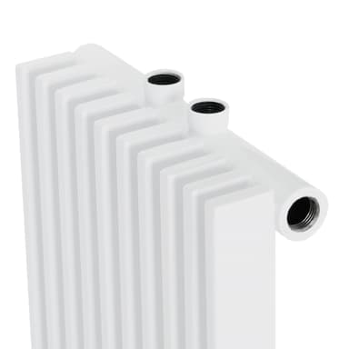 Design radiator panel radiator med vägganslutning 145x2000 mm Vit