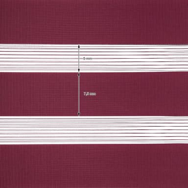 ECD Germany Double rollo-klämfix utan borrning 70 x 230 cm Bordeaux,