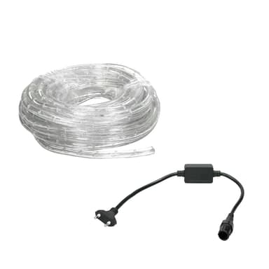 LED-ljus röret tänds lysrör kedja slang kyla vitt IP44 20m
