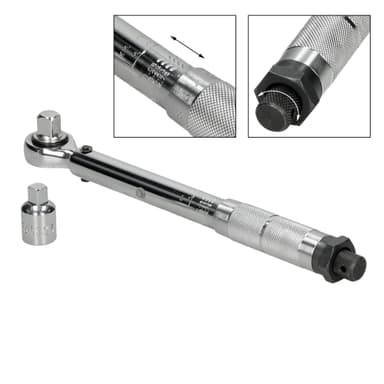 Momentnyckel spärrnyckel 1/2 """"+ 3/8"""" Torque Nm verktyg 13,6-108,5