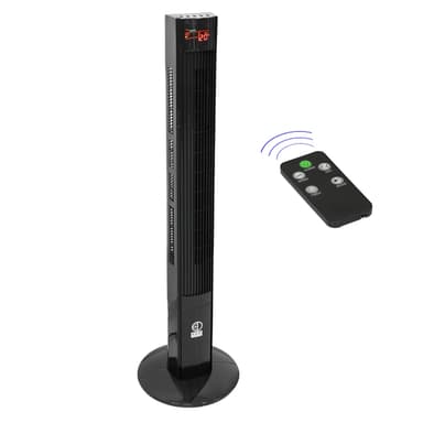 ECD Germany piedestalfläkt med LED-display och fjärrkontroll - 45W - 116x31 cm -
