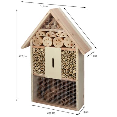 Insekter hus Insektenhotel XXL inkubator holken Insekter Bin Hotel Wood