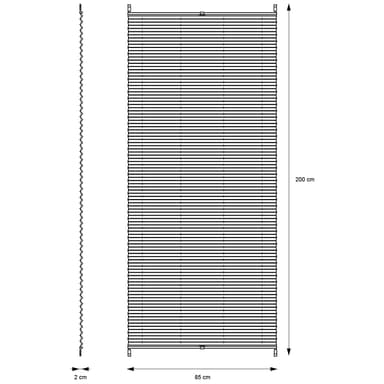 ECD Germany Plisserad klämfix utan borrning 85 x 200cm Bensinvisning Sol och ser