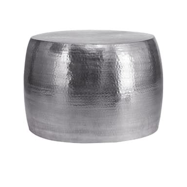 WOMO-DESIGN soffbord vardagsrumsbord soffbord aluminium Ø 53x41 cm silver