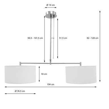 Taklampa taklampa hängande ljus taklampa krona lampa 2x E27