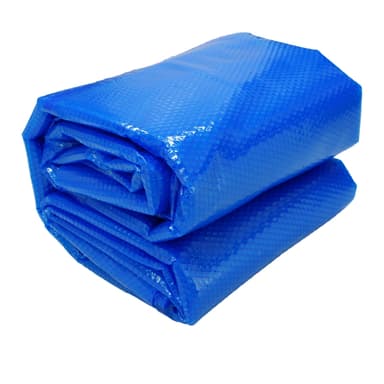 ECD Germany pool sol lock Square 6x4 m 400 um blå, PE bubbelplast, snabbare