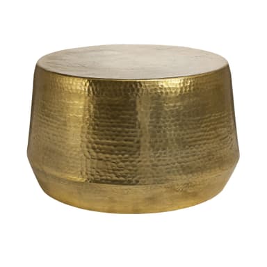 WOMO-DESIGN soffbord vardagsrumsbord soffbord aluminium Ø 60x37 cm guld