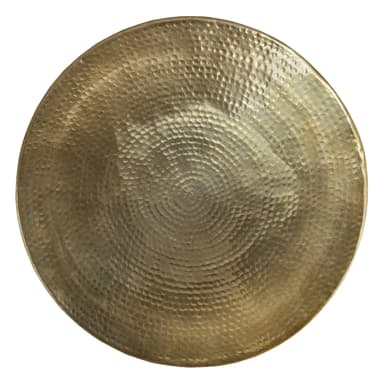 WOMO-DESIGN soffbord soffbord soffbord aluminium Ø 62x33 cm guld