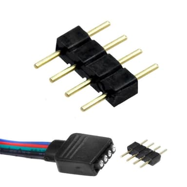 ECD Germany LED 044-4 stiftskontakt för RGB-Strip