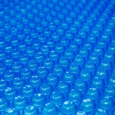 ECD Germany pool sol lock Square 6x4 m 400 um blå, PE bubbelplast, snabbare