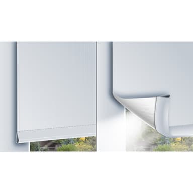 ECD Germany mörkläggningsgardin 70 x 150 cm - brun - Klemmfix - utan borrning -