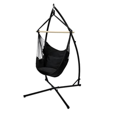 Hängande stol hängande stol hängande swing antracit med hängmatta stol frame