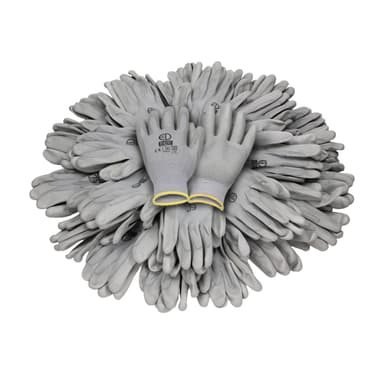 ECD 72 Germany par PU-arbete handskar, storlek 8-M, Gray, mekaniker handskar