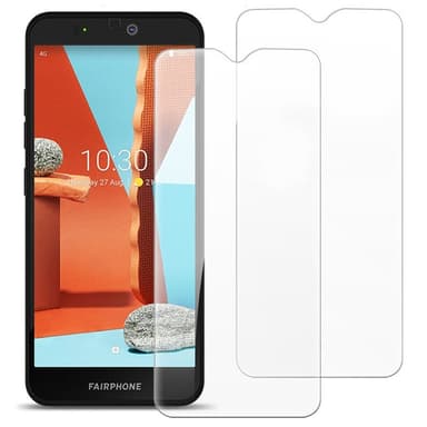 2-pack Skärmskydd av härdat glas Fairphone 3 Plus
