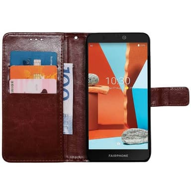 Plånboksfodral 3-kort Fairphone 3 Plus - Brun