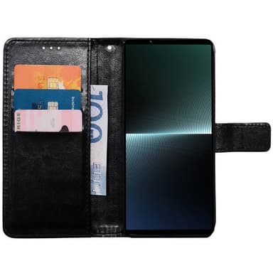 Plånboksfodral 3-kort Sony Xperia 1 V - Svart