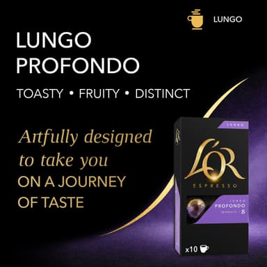 L'Or Lungo Profondo 8 kaffekapslar (10 st)