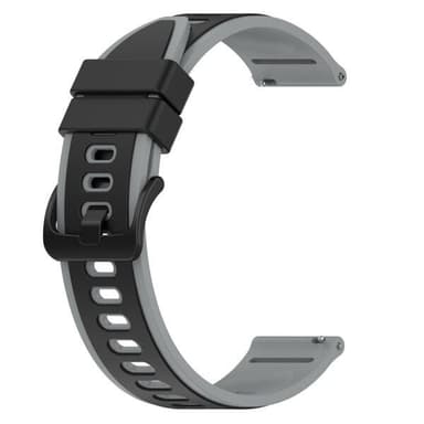 Silikonarmband till Amazfit Pop Pro - Svart/Grå
