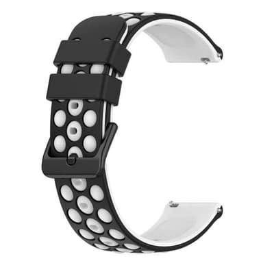 Silikonarmband till Amazfit Pop Pro - Svart/Vit
