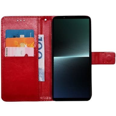 Plånboksfodral 3-kort Sony Xperia 10 V - Röd