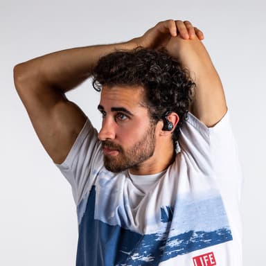 JLab Epic Air Sport ANC true wireless in ear-hörlurar (svarta)