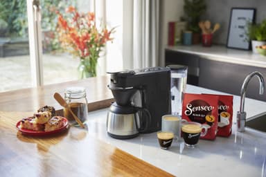 Senseo Switch pod- och filterkaffebryggare HD6594/60 (svart)