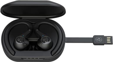 JLab Epic Air Sport ANC true wireless in ear-hörlurar (svarta)