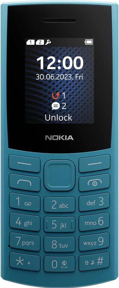 Nokia 105 Classic mobiltelefon (blå)