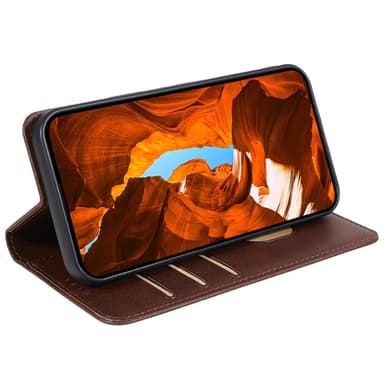 SKALO Motorola Edge 40 5G Premium Plånboksfodral - Brun