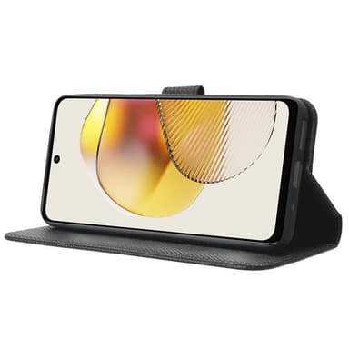 SKALO Motorola Moto G73 5G Premium Mini Romb Plånboksfodral - Svart