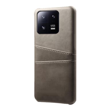 SKALO Xiaomi 13 Pro 5G PU-Läder Korthållare Skal - Grå