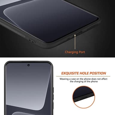 SKALO Xiaomi 13 Pro 5G Krokodil PU-Läder Hybrid Skal - Svart