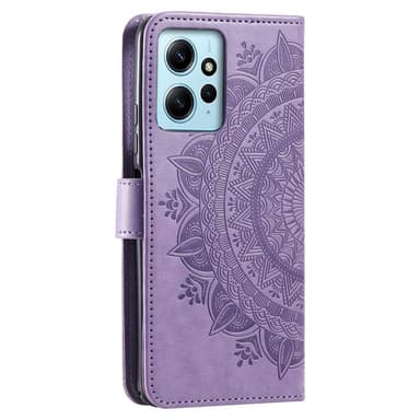 SKALO Xiaomi Redmi Note 12 4G Mandala Plånboksfodral - Lila