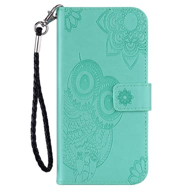 SKALO Motorola Moto G53 5G Mandala Owl Plånboksfodral - Turkos