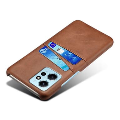 SKALO Xiaomi Redmi Note 12 4G PU-Läder Korthållare Skal - Brun