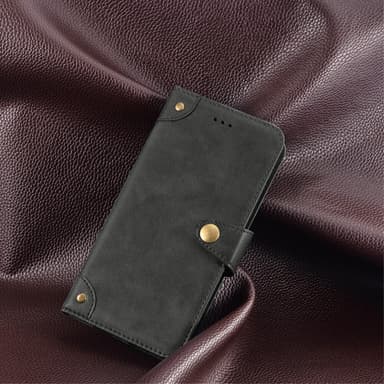 SKALO Motorola Moto G53 5G IDEWEI Plånboksfodral i PU-Läder - Svart