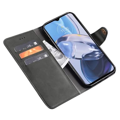 SKALO Motorola Moto G53 5G IDEWEI Plånboksfodral i PU-Läder - Svart