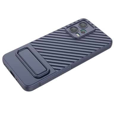 SKALO Xiaomi Redmi Note 12 5G Twill 2.0 TPU skal med ställ - Mörkblå