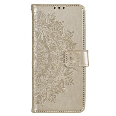 SKALO Motorola Moto G73 5G Mandala Plånboksfodral - Guld
