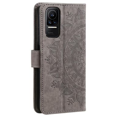 SKALO Xiaomi 13 Lite Mandala Plånboksfodral - Grå