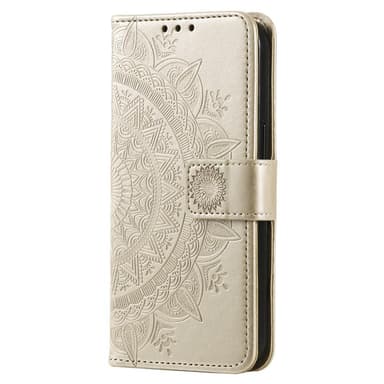 SKALO Xiaomi Redmi Note 12 4G Mandala Plånboksfodral - Guld
