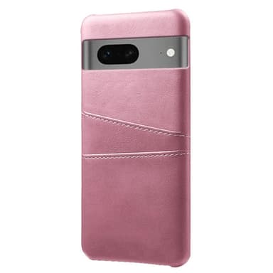 SKALO Google Pixel 7a PU-Läder Korthållare Skal - Roséguld