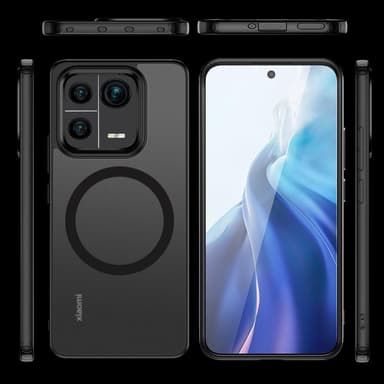 SKALO Xiaomi 13 5G TPU Hybrid Magnetring Skal - Svart