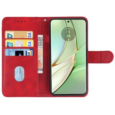 SKALO Motorola Edge 40 5G Premium Plånboksfodral - Röd
