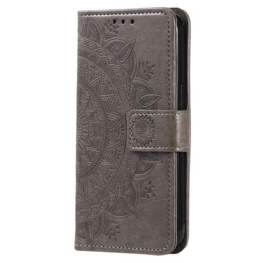 SKALO Google Pixel 7a Mandala Plånboksfodral - Grå